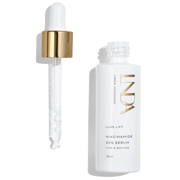 Niacinamide Serum 20% open bottle